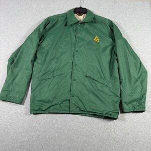 Vintage Pla-Jac Dunbrooke Coaches Jacket Green Delta Line Mens 44-L-46 USA Made